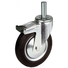 Kerék önbeálló fém felnis csapos 100 fékes 30373