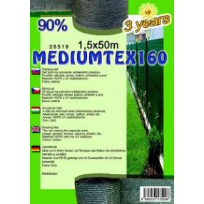 Árnyékoló háló Mediumtex 1.5x50m zöld 90% 28519