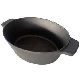 Öntvény ováledény fedővel