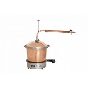 DES Illóolaj lepárló 10 L elektromos fűtéssel, átfolyós hűtővel